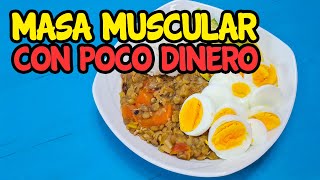 Comida BARATA para aumentar masa muscular 🤯 Recetas Fitness Fáciles [upl. by Aneres]