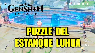 Genshin Impact  Puzzle Estanque de Luhua Palacio Oculto de la Formula Guizang [upl. by Anauqaj264]