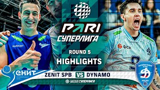 Zenit SPB vs Dynamo MSK  Round 5  Highlights  PARI SUPER LEAGUE 20232024 [upl. by Earised612]