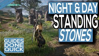 AC Valhalla Night amp Day Solve Standing Stones Mystery [upl. by Ainavi]