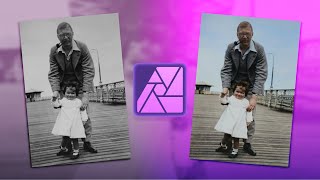 How To Colorize Black and White Photos in Affinity Photo V2 in Seconds Using Free Ai [upl. by Westfall]