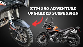 KTM 890 Adventure  Upgraded Suspension [upl. by Cogen]