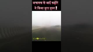 दिल्ली प्रदूषण में निकलना कितना खतरनाक viral shorts fog dhun viralshort travel trending [upl. by Timmons]