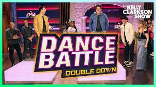 New Kids On The Block vs Kelly Clarkson Dance Battle Double Down  Extra [upl. by Oijimer]