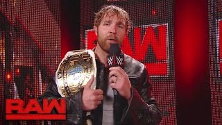 Dean Ambrose gets the scoop backstage Raw May 1 2017 [upl. by Zingale205]