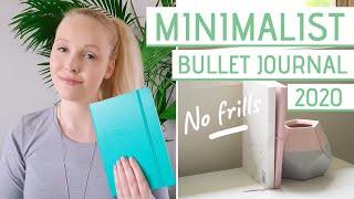 Minimalist BULLET JOURNAL setup 2020 » Flip Through Bujo [upl. by Gereld]