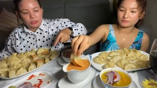 Momo challenge chicken momo spicy 🌶️ chicken and shrimp soup [upl. by Annabelle518]