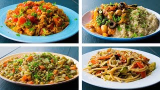 4 Recetas de Comidas Veganas Fáciles Para Adelgazar Rápidas y Saludables [upl. by Kecaj]