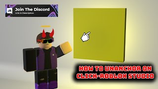 How to unanchored on touch Roblox Studio [upl. by Nivac480]