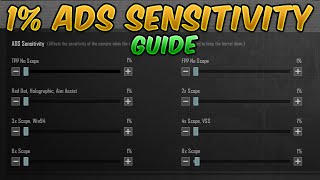 Secret 1 ADS Sensitivity Guide PUBG MobileBGMI Touch issues Best for Gyroscope get Zero Recoil [upl. by Penn]