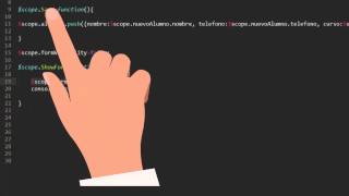 07 Curso de AngularJS Mostrar y ocultar Formulario [upl. by Stulin]