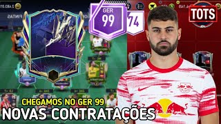 CANETINHA amp GOL😁🔥 3 CONTRATAÇÕES amp FUI PARA OVER 99 COMEÇANDO DO ZERO EP 4  FIFA MOBILE 22 [upl. by Aneehsak]