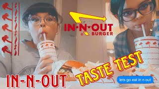 IN N OUT MUKBANG in colorado springs  lettie and sam videos [upl. by Aicirpac]