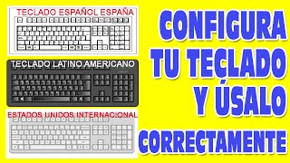 configurar teclado windows 10  Cambiar Idioma del Teclado [upl. by Blas278]