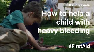 How to help a child with heavy bleeding FirstAid PowerOfKindness [upl. by Karlie]