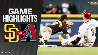 Padres vs Dbacks Game Highlights 92724  MLB Highlights [upl. by Dumond]