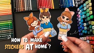 How to make stickers at home✨️step by step✨️ [upl. by Analrahc887]