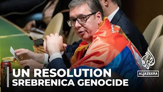 UN Srebrenica resolution July 11 designated genocide remembrance day [upl. by Klingel]