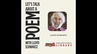 Lets talk about a Poem with Lloyd Schwartz April 13 2024 Cotillion Photo by Rosanna Warren [upl. by Durrell8]