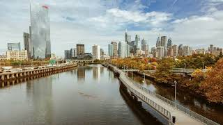 Philadelphia and Benjamin Franklin Bridge timelapse and hyperlapse compilation 2022 [upl. by Frodina2]