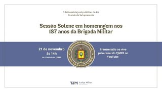 Sessão Solene em homenegem aos 187 anos da Brigada Militar  Sessão Híbrida 21112024 [upl. by Hendricks]