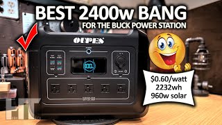 Oupes 2400w LiFePO4 Power Station Off Grid Solar Generator Review [upl. by Amaris]