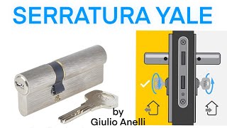 SOSTITUZIONE CILINDRO EUROPEO  SERRATURA YALE YC1000  UNBOXING E MONTAGGIO [upl. by Dhaf]