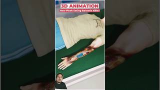 😱 Dangerous How Flesh Eating Bacteria facts 3danimation funnyclass [upl. by Connor]