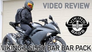 Cindy Orellana2017 Vikings Sissy Bar Bag Pack Review [upl. by Jacob71]