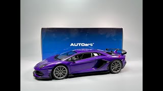 AUTOART Lamborghini Aventador SVJ Viola Pasifea [upl. by Anawat305]