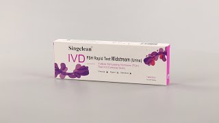 Singclean Follicle Stimulating Hormone FSH Test Kit [upl. by Nylsaj]