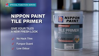 How to apply Nippon Paint Tile Primer – A Fresh New Look for Your Tiles [upl. by Demetri471]