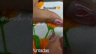 crochet bordadosfaciles shortsfeed parati diy viralvideo shorts cempasuchil diademuertos [upl. by Pinter]