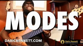 THE MODES Part 1  Bass Guitar Tips  Daric Bennetts Bass Lessons [upl. by Janka704]