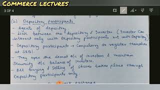 constituents of depository system  demutualisation  class 12 business studies financial market [upl. by Katonah]