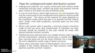 Underground pipeline irrigation system [upl. by Novej66]