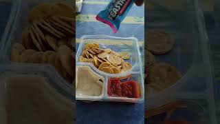 Lunchables nachos with cheese and salsa Lunchly fiesta nachos [upl. by Willdon]