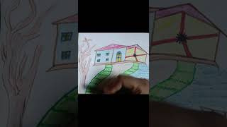 drawing world youtubeshorts shortsvideo reuse nature beautifuldrawings watercolor trending [upl. by Tharp]