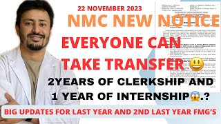 NMC New Notice 22 November 2023  Everyone Can Take transfer From Ukraine [upl. by Rochus]