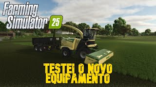 BOTEI A FORRAGEIRA PRA TRABALHAR NO CAMPO PRA COLHER SILAGEM MAS   FS25 [upl. by Ludlow693]