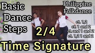 16 Basic Dance Steps of Philippine Folkdance l 24 Time Signature [upl. by Ahsimik855]