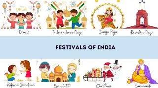 Knowledge about Festivals of india  National Festivals of india  Religious Festivals of india [upl. by Towill]