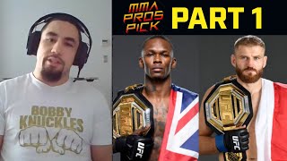 MMA Pros Pick ✅ Israel Adesanya vs Jan Blachowicz  Part 1 I UFC 259 [upl. by Matti]