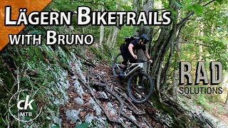 Lägern Biketrails mit Rad Solutions  Fantastische MTB Trails direkt an der Stadt Baden  ck MTB [upl. by Ahtebbat]