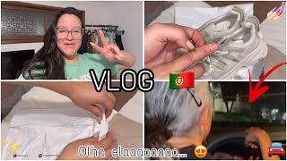 MINHA MÃE DIRIGINDO EM PORTUGAL FIZ UMA COMPRA NA VINTED MINHA UNHA NOVA VLOG 🇵🇹 [upl. by Yesima]