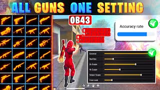 All guns headshot sensitivity 🔥  Free fire headshot sensitivity tamil  Free fire one tap setting [upl. by Ner]