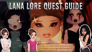 📜❓🔎 LANA LORE QUEST GUIDE 📜❓🔎 DRESS TO IMPRESS 🍬🎃HALLOWEEN EVENT 🎃🍬 [upl. by Neerak]