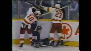 Los Angeles Kings vs Calgary Flames Brawl 1989 [upl. by Anaz]