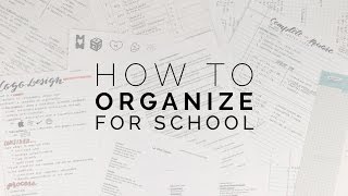 how to organize for school 🎒 the best methods for staying organized [upl. by Suiremed]