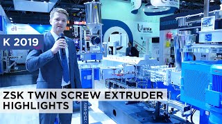 Coperion at K 2019  Processing Highlights of Coperion’s ZSK extruders [upl. by Nodla193]